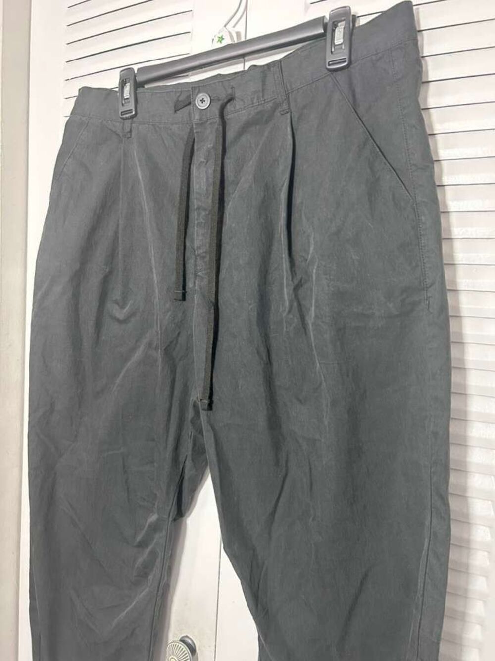 John Elliott Straight Pants Men Size 4 XL Black Cotton Utility - Picture 2 of 7